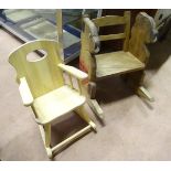 Two child's rocking chairs (2) CONDITION: Please Note - we do not make reference to