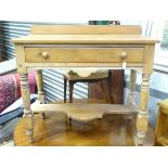 A pine washstand CONDITION: Please Note - we do not make reference to the condition