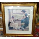 A gilt framed print entitled Sun and Moon Flowers CONDITION: Please Note - we do