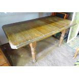 An extendable (3 leaves) farmhouse kitchen table CONDITION: Please Note - we do not