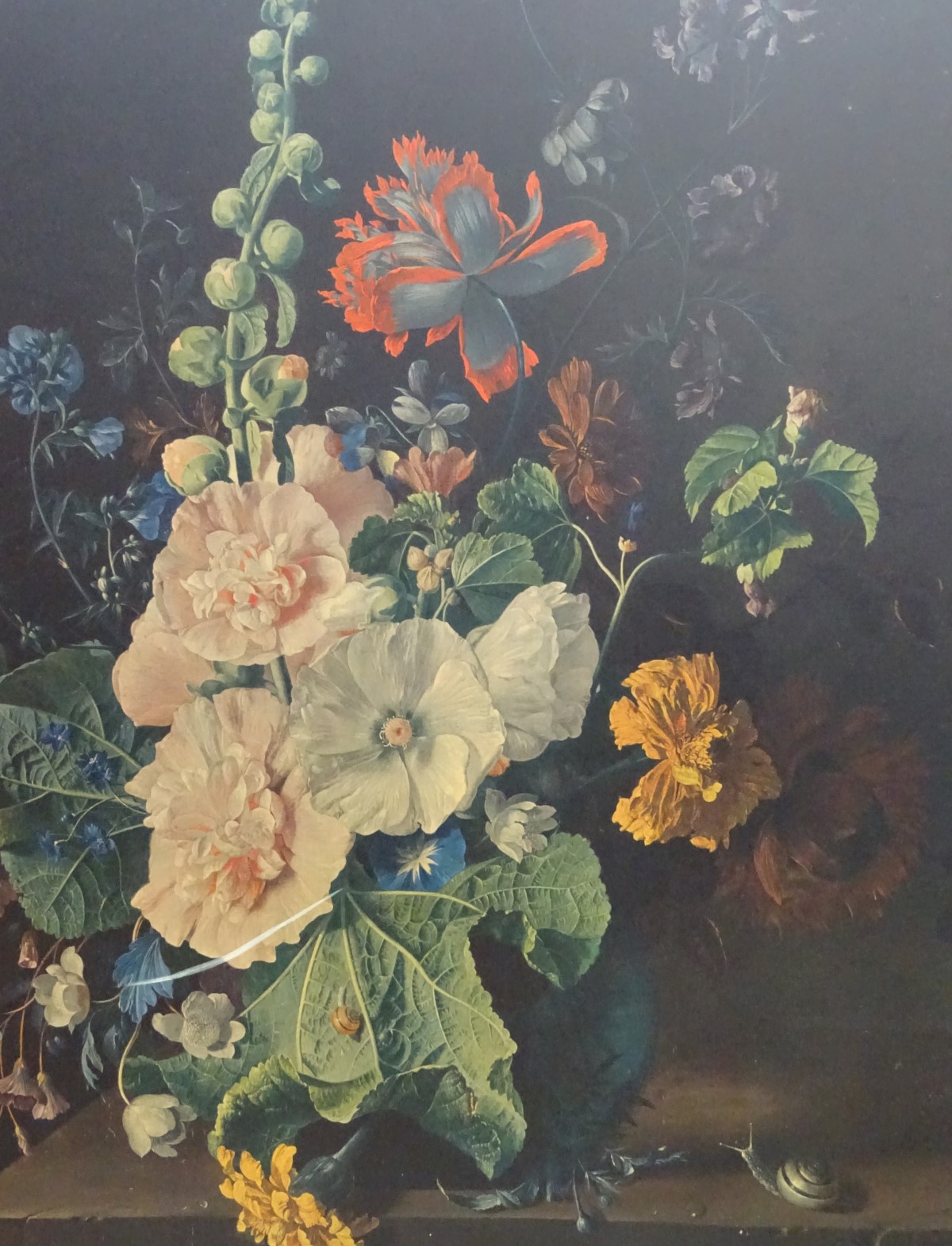 A print of a Dutch still life of flowers in a vase, bears National Gallery, - Image 2 of 3