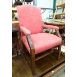 A mahogany open armchair CONDITION: Please Note - we do not make reference to the