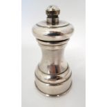 A silver plate pepper mill / grinder by Park Green & Co Ltd.