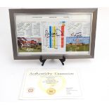 Golf: Three signed Siloth Golf Club score cards, autographed by Sir Nick Faldo,