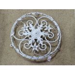 A metalwork ceiling rose CONDITION: Please Note - we do not make reference to the