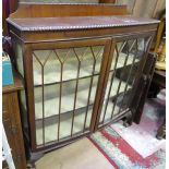 An early to mid 20thC glazed display cabinet CONDITION: Please Note - we do not