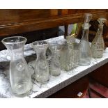 A set of 3 graduated carafes,