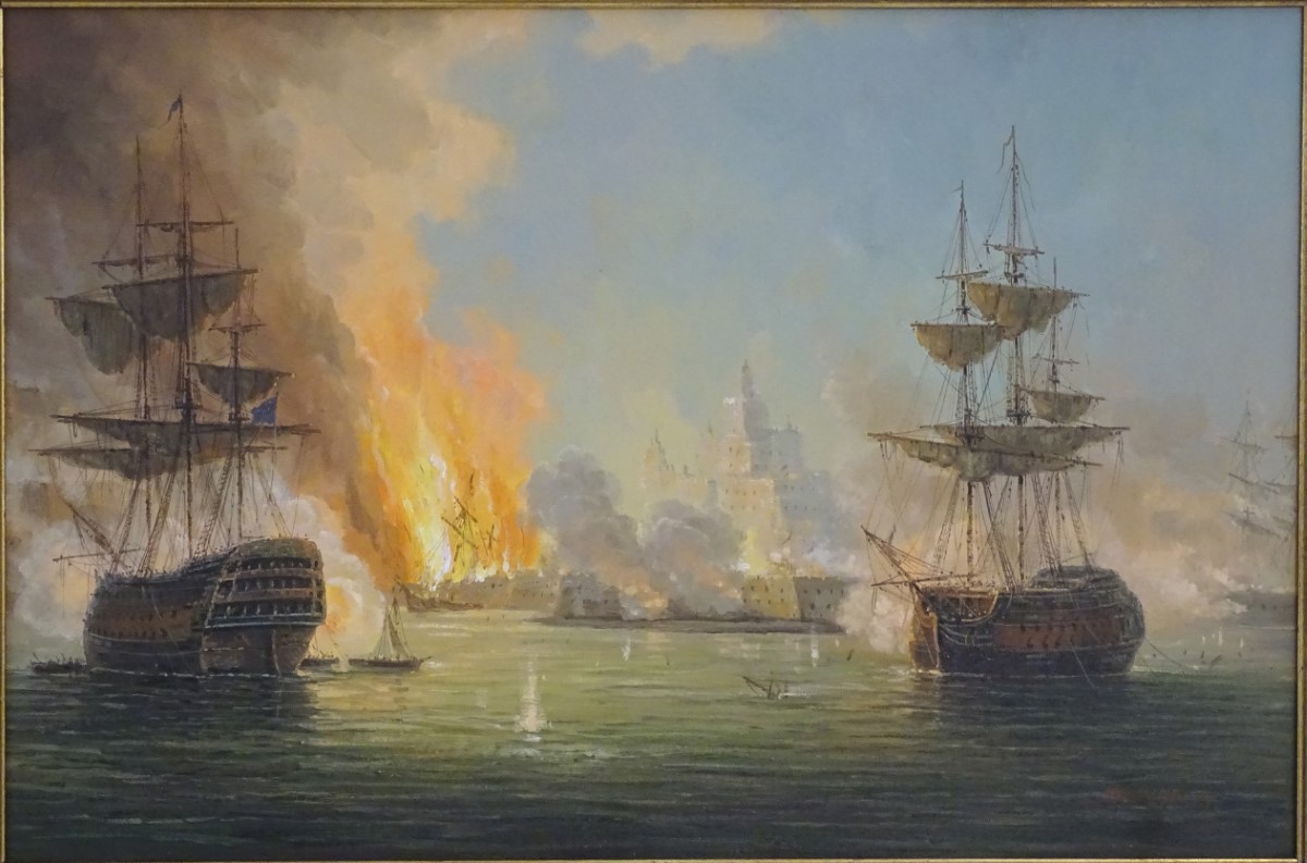 James Hardy, XX, Marine School, Oil on canvas laid on board, - Image 5 of 9