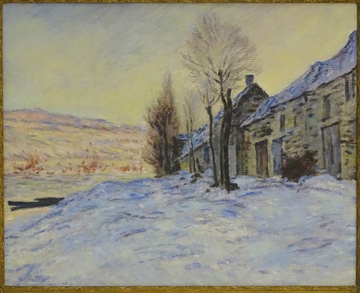 Continental School, XX, Oil on canvas laid on board, A snow swept landscape, - Image 4 of 8