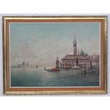 J Van Dongen (1915-?), Oil on canvas, 'Doges Palace at Venice',