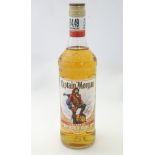 A single bottle of Captain Morgan 'spiced gold' rum liqueur, 35% vol,