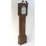 A late 18thC / early 19thC long case clock, having 8 day movement,