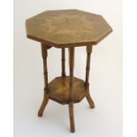 A mid / late 19thC table attributed to William Norrie of New Zealand,