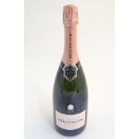 A single bottle of Bollinger rose champagne, 75cl,