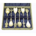 6 various souvenir spoons titled Bruxelles CONDITION: Please Note - we do not make