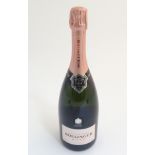 A single bottle of Bollinger rose champagne, 75cl,