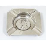 Royal Memorabilia : A Coronation commemorative silver ashtray hallmarked London 1936 maker S J Rose