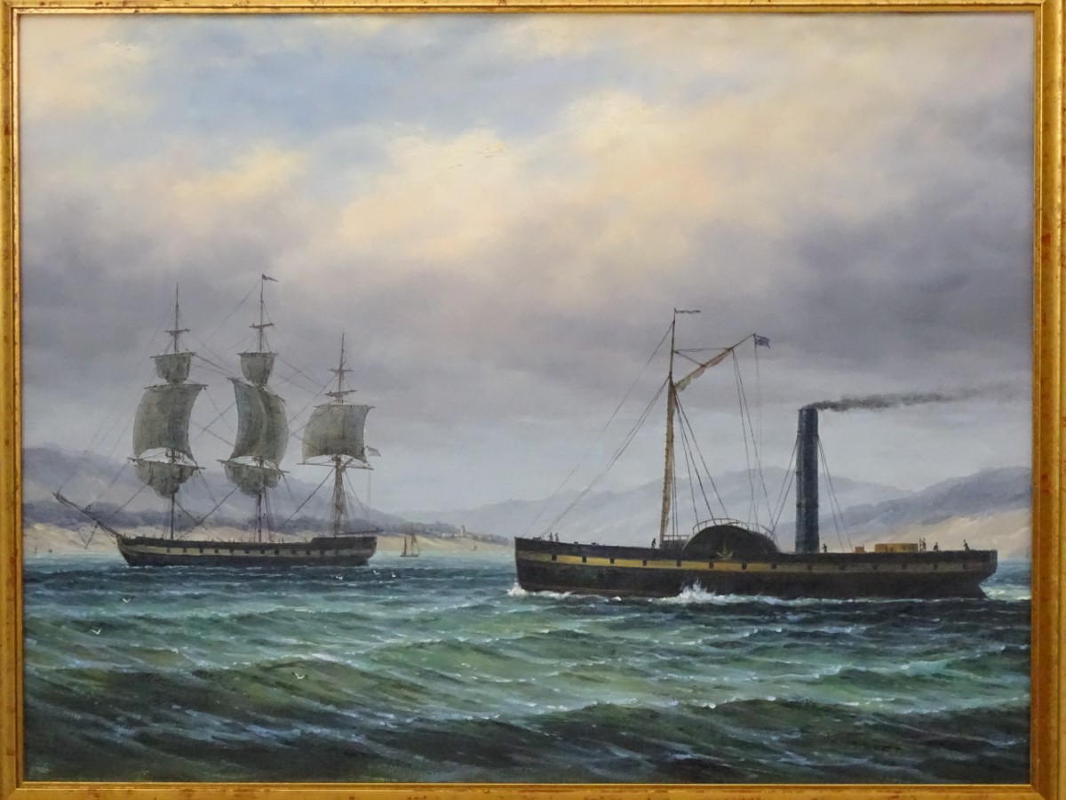 James Hardy, XX, Marine School, Oil on canvas laid on board, - Image 6 of 7