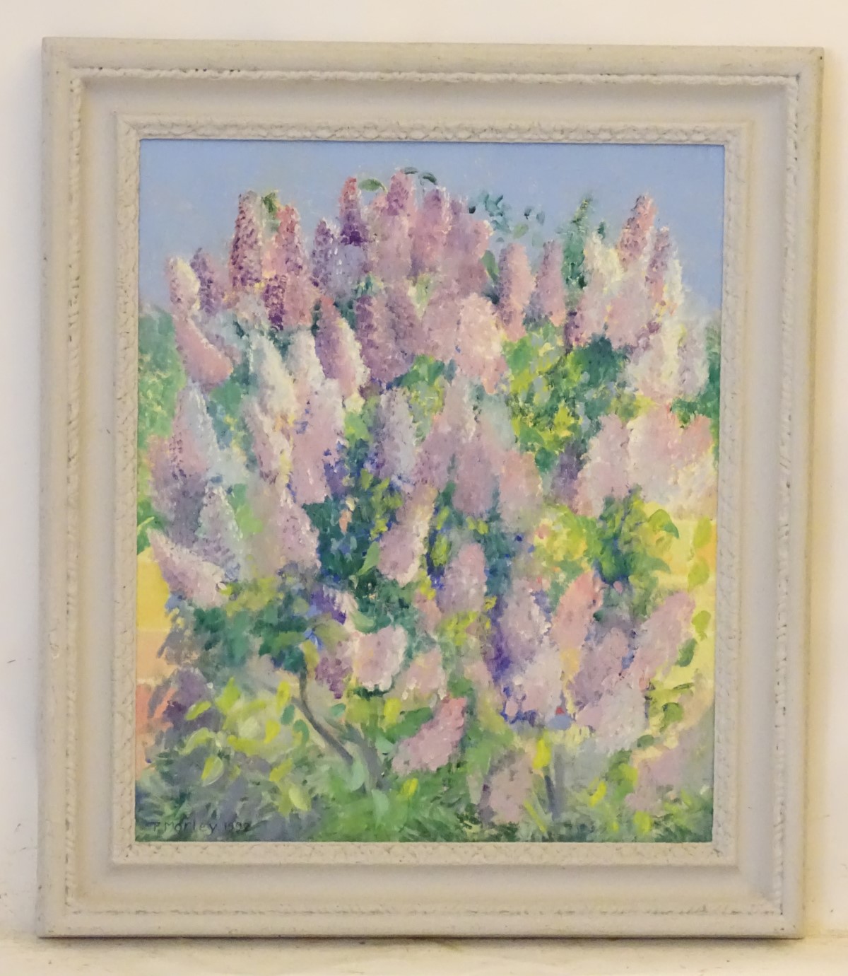 P Morley, 1992, Oil on canvas, A lupin bush, Signed and dated lower left. - Image 7 of 12