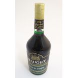 A single bottle of vintage Mauget Creme de Menthe, 42 proof, 24 fl.