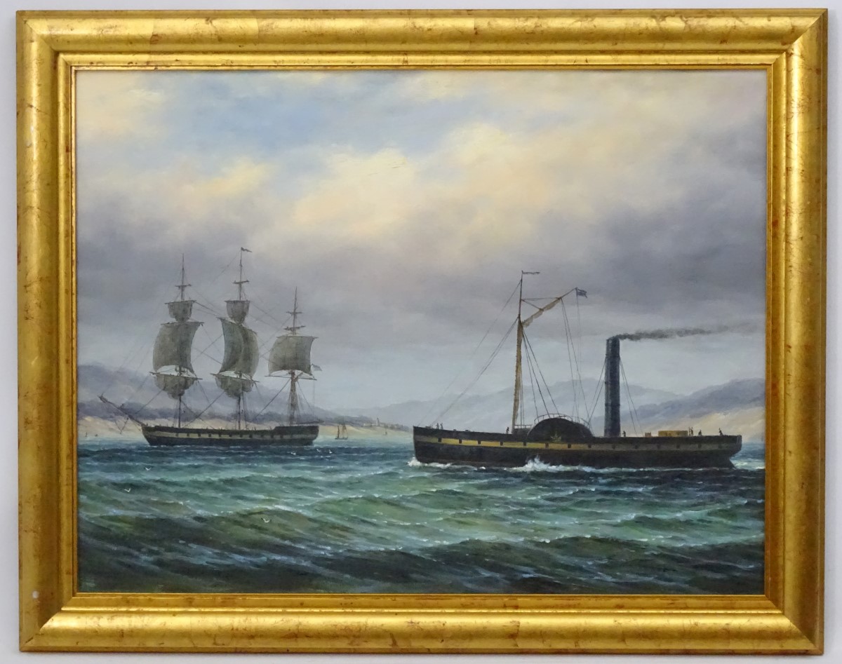 James Hardy, XX, Marine School, Oil on canvas laid on board, - Image 4 of 7