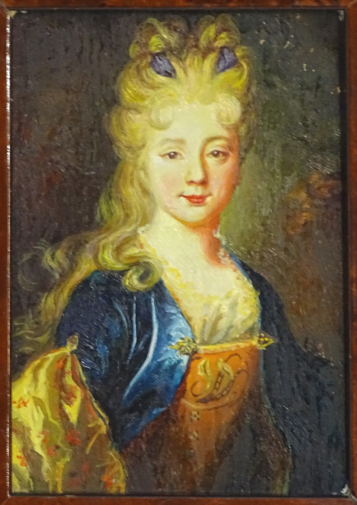 After Nicolas de Largilliere (1656-1746), Oil on card laid on board, - Image 8 of 9