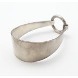 Rionore Jewellery : A Irish silver bangle bracelet hallmarked Dublin 1968 maker Rionore of Kilkenny