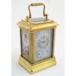 A 21stC miniature carriage clock,