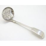 A silver fiddle pattern sifter spoon hallmarked London 1838 Approx 6" long CONDITION: