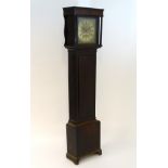 An 18thC Longcase clock marked 'Geo: Tommerson Leaden Hall Street London', 11 ¾” brass dial,