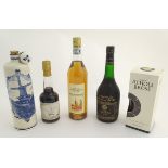 Five bottles of wine and spirits, to include Atholl Brose whisky liqueur (500ml, 35% vol),