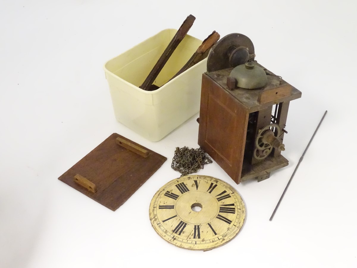Postman's Alarm Clock: a walnut Octagonal surround,