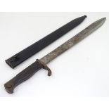 A First World War/WWI/WW1 Imperial German Army bayonet and sheath,