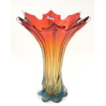 A mid-20thC Murano studio art glass vase,