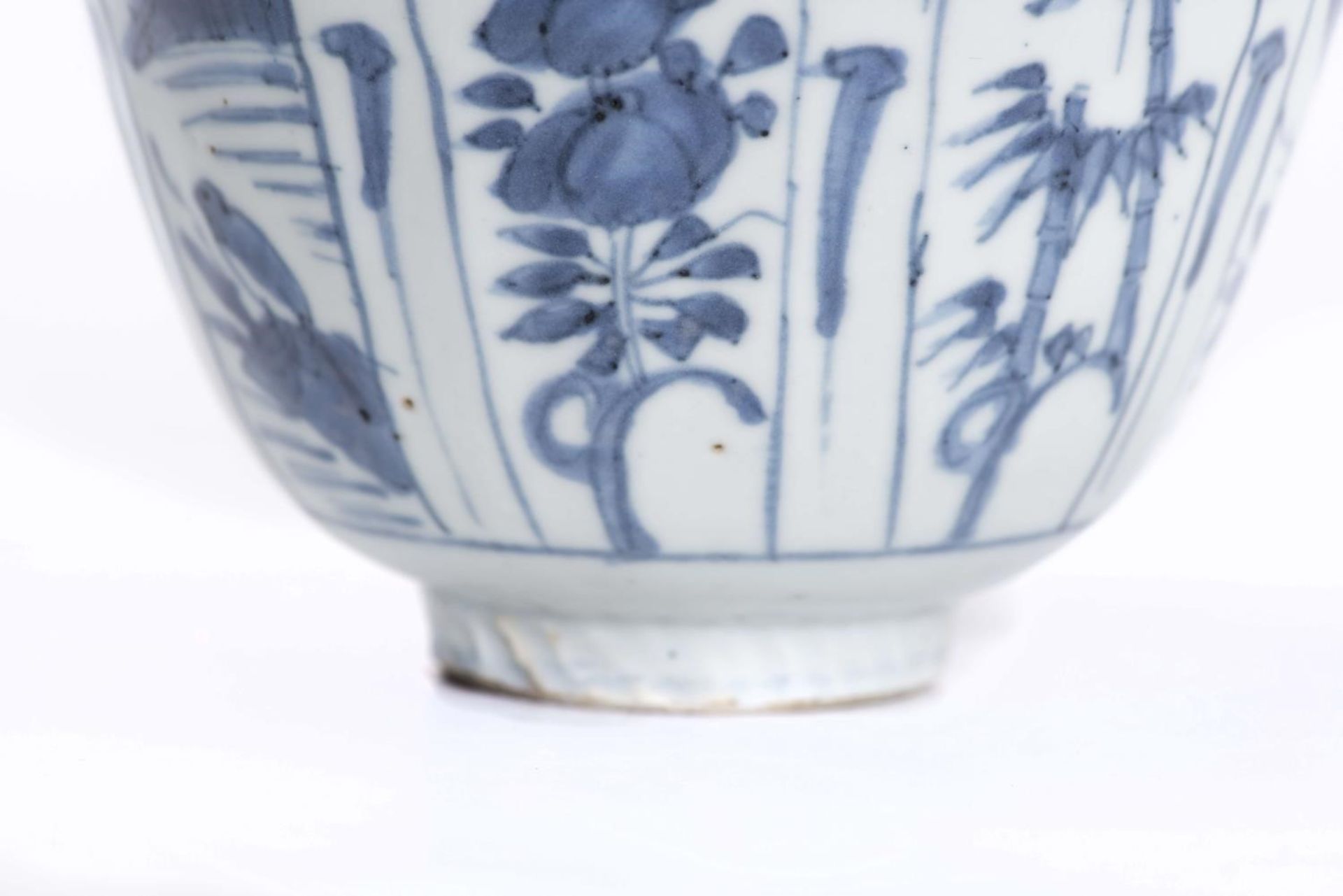 Bol en porcelaine de Chine à décor en bleu et blanc de type kraak, époque Wanli [...] - Bild 6 aus 8