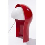 Vico Magistretti (1920-2006), lampe "Telegono" en plastique rouge et diffuseur [...]
