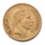 France, Napoléon III (1808-1873), 20 Francs "tête nue", 1855A (Paris), type tête [...]