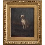 Wouterus I Verschuur (1812-1874), "Portrait d'un chien" Huile sur bois, s.b.g. 26x21 [...]