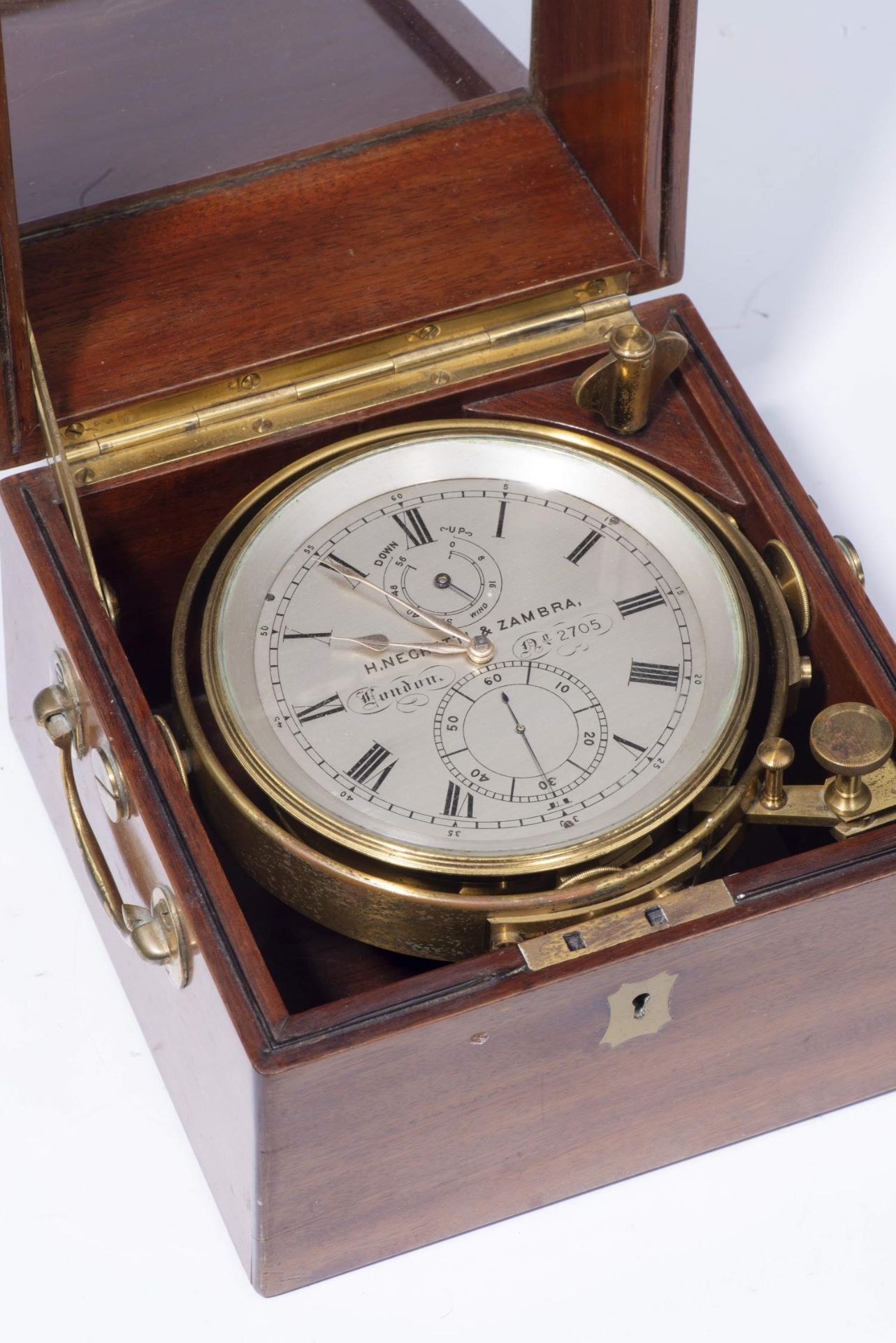 Negretti & Zambra London, chronomètre de marine de 8 jours, n°2705, vers 1900. [...]