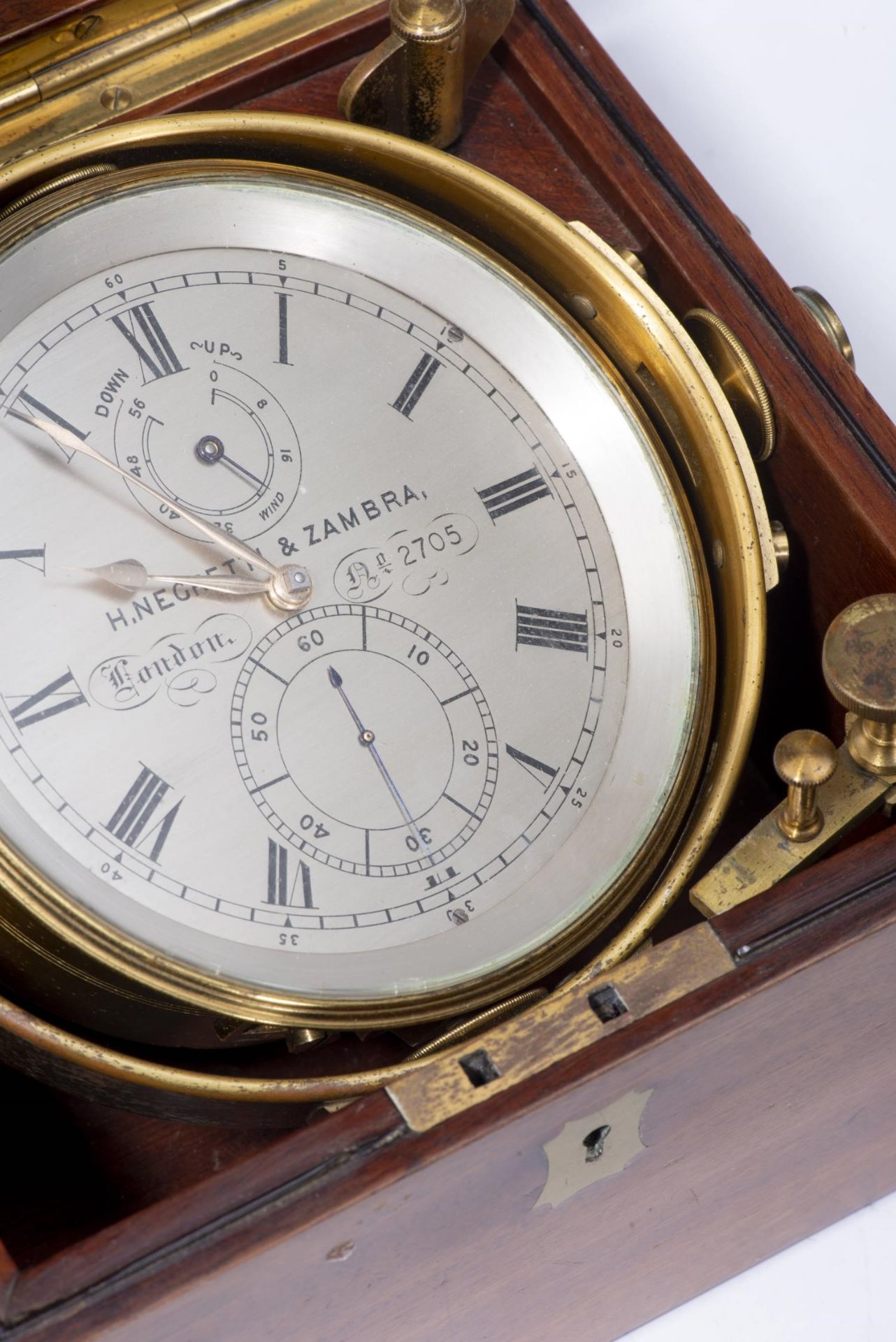 Negretti & Zambra London, chronomètre de marine de 8 jours, n°2705, vers 1900. [...] - Bild 3 aus 4