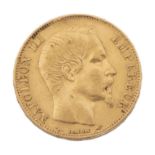 France, Napoléon III (1808-1873), 20 Francs "tête laurée", 1864A (Paris), TTB, [...]