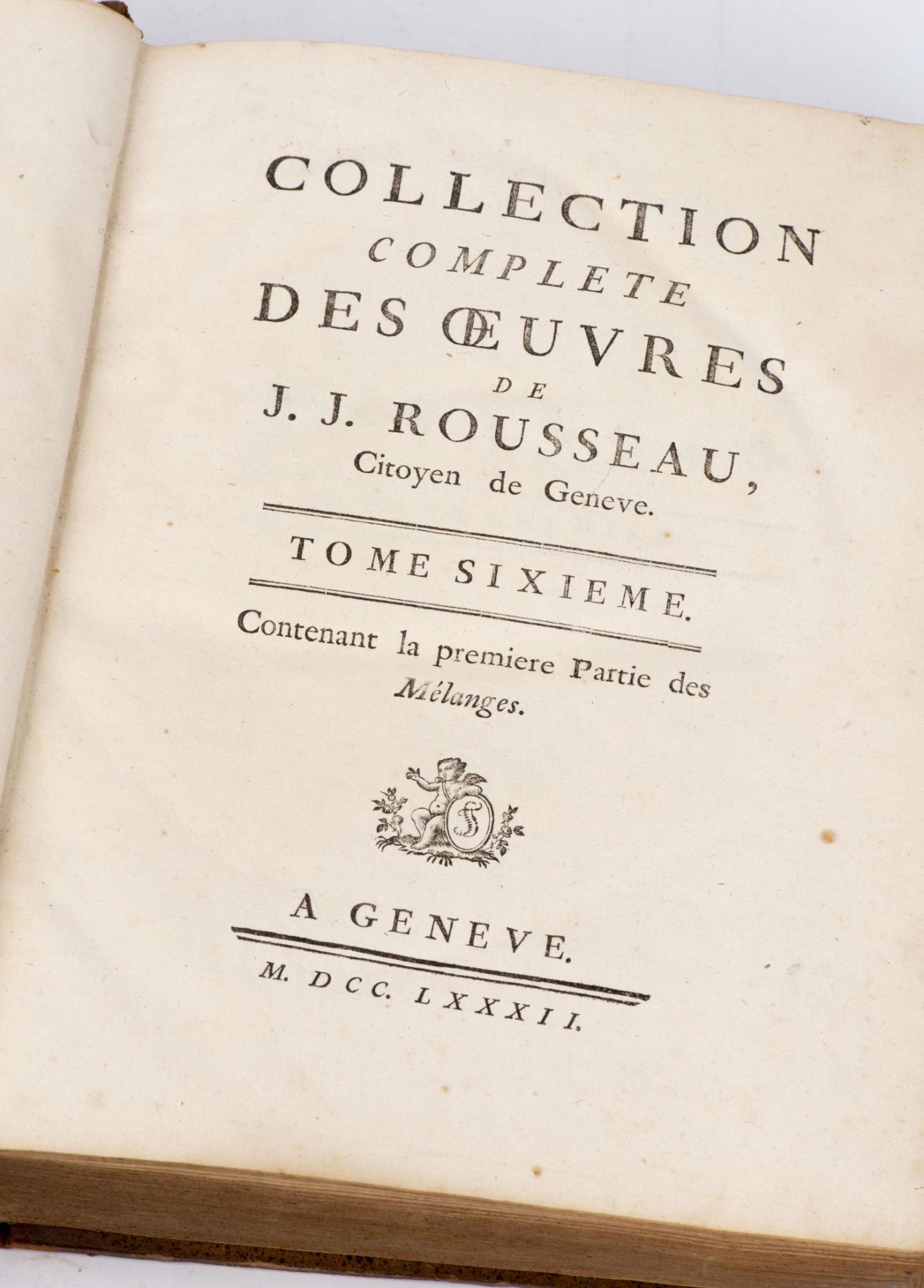 Quatre tomes de la Collection complète des œuvres de J. J. Rousseau - Bild 2 aus 5