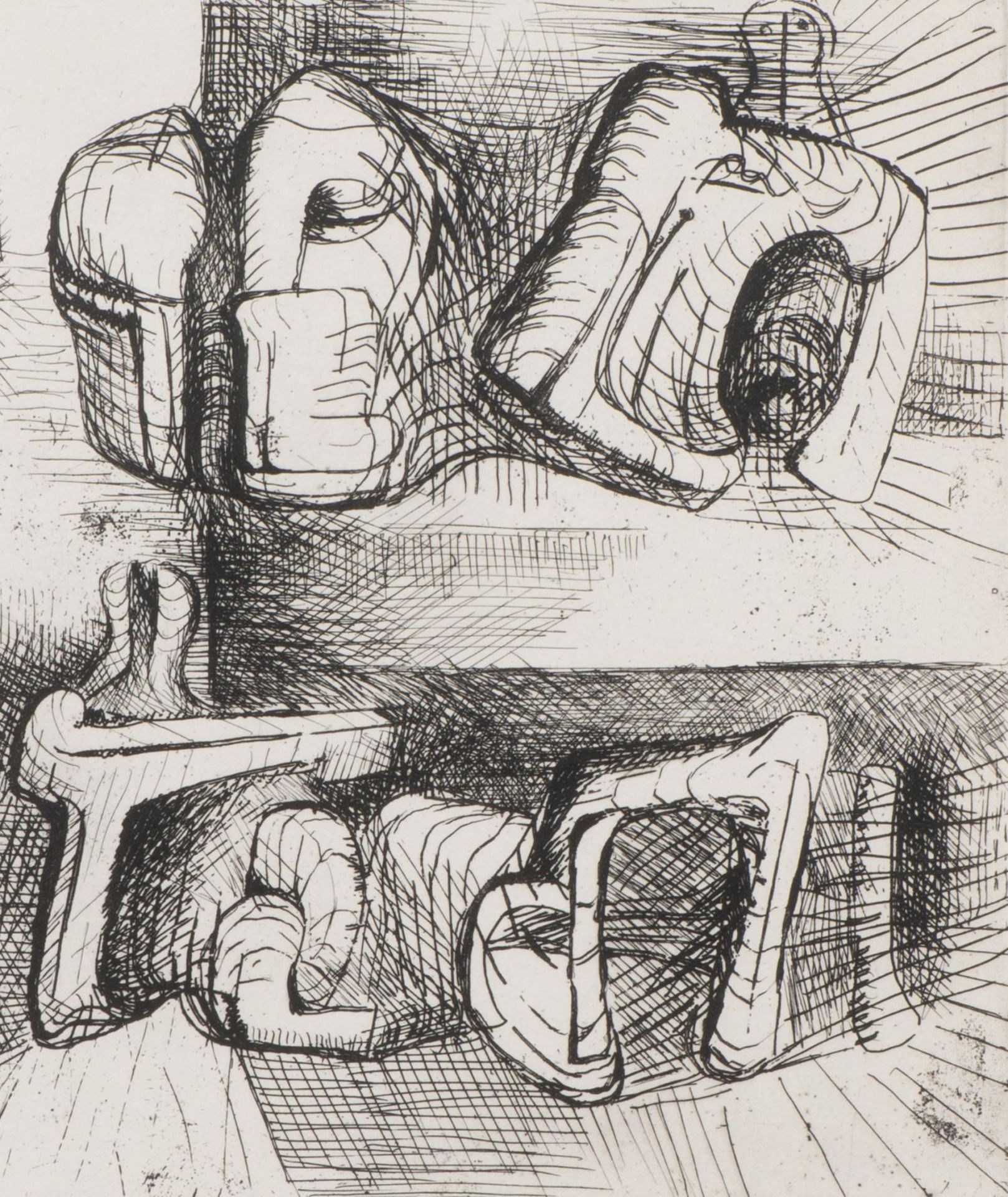 Henry Moore (1898-1986), "Two reclining figure"