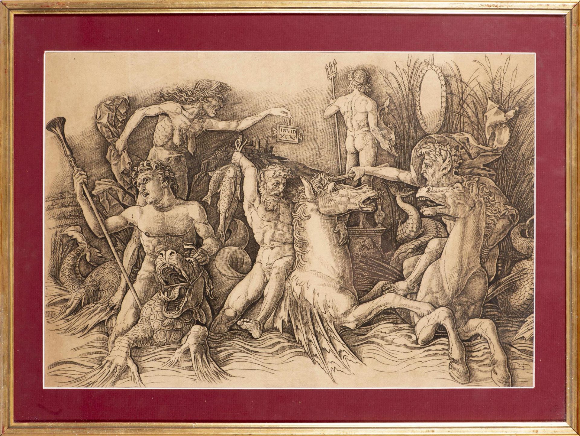 Andrea Mantegna (1431-1506) d'après, "Batailles des Dieux marins" - Bild 2 aus 3
