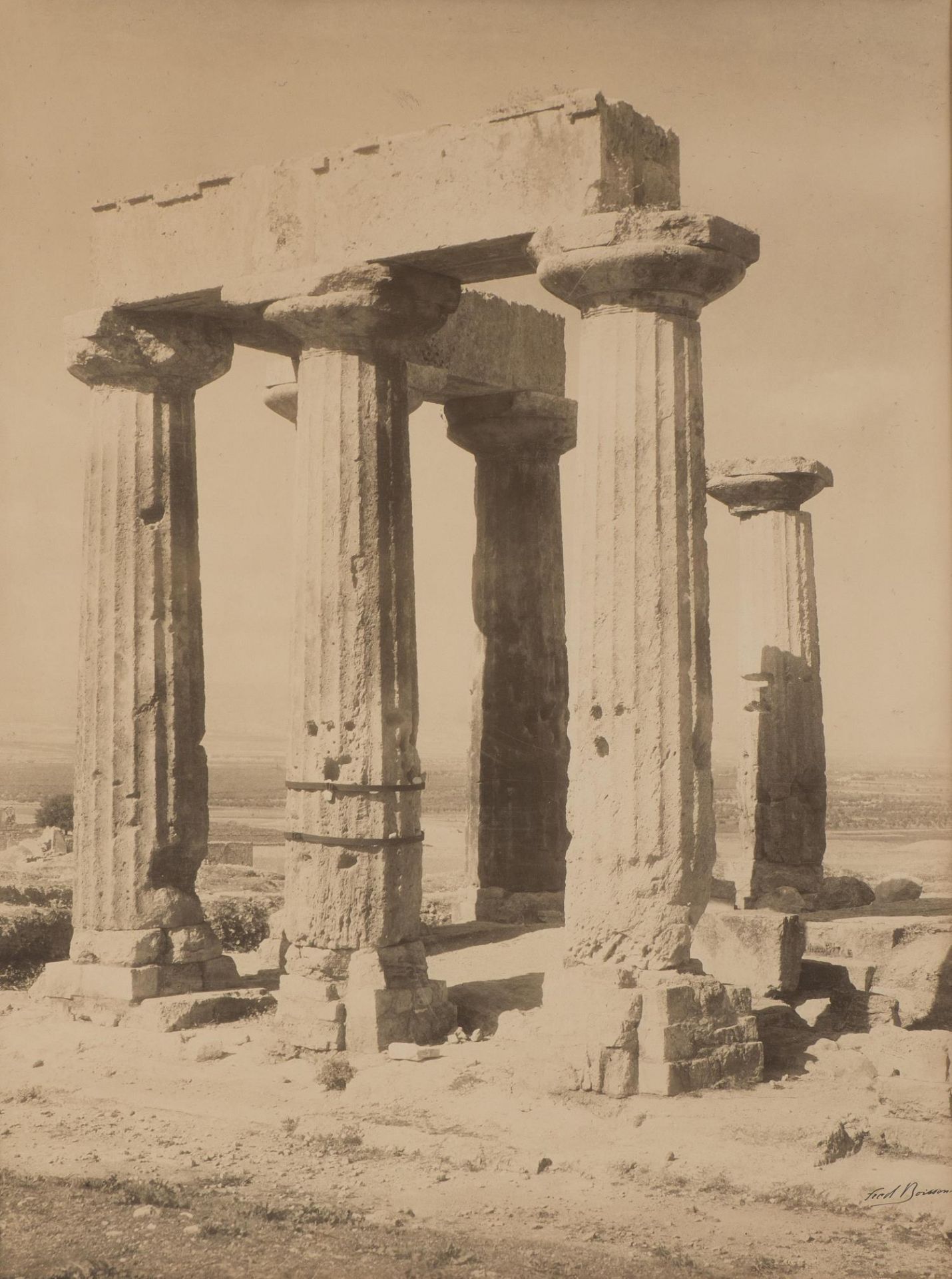 Frédéric Boissonnas (1858-1944), "Corinth, temple of Appolo"