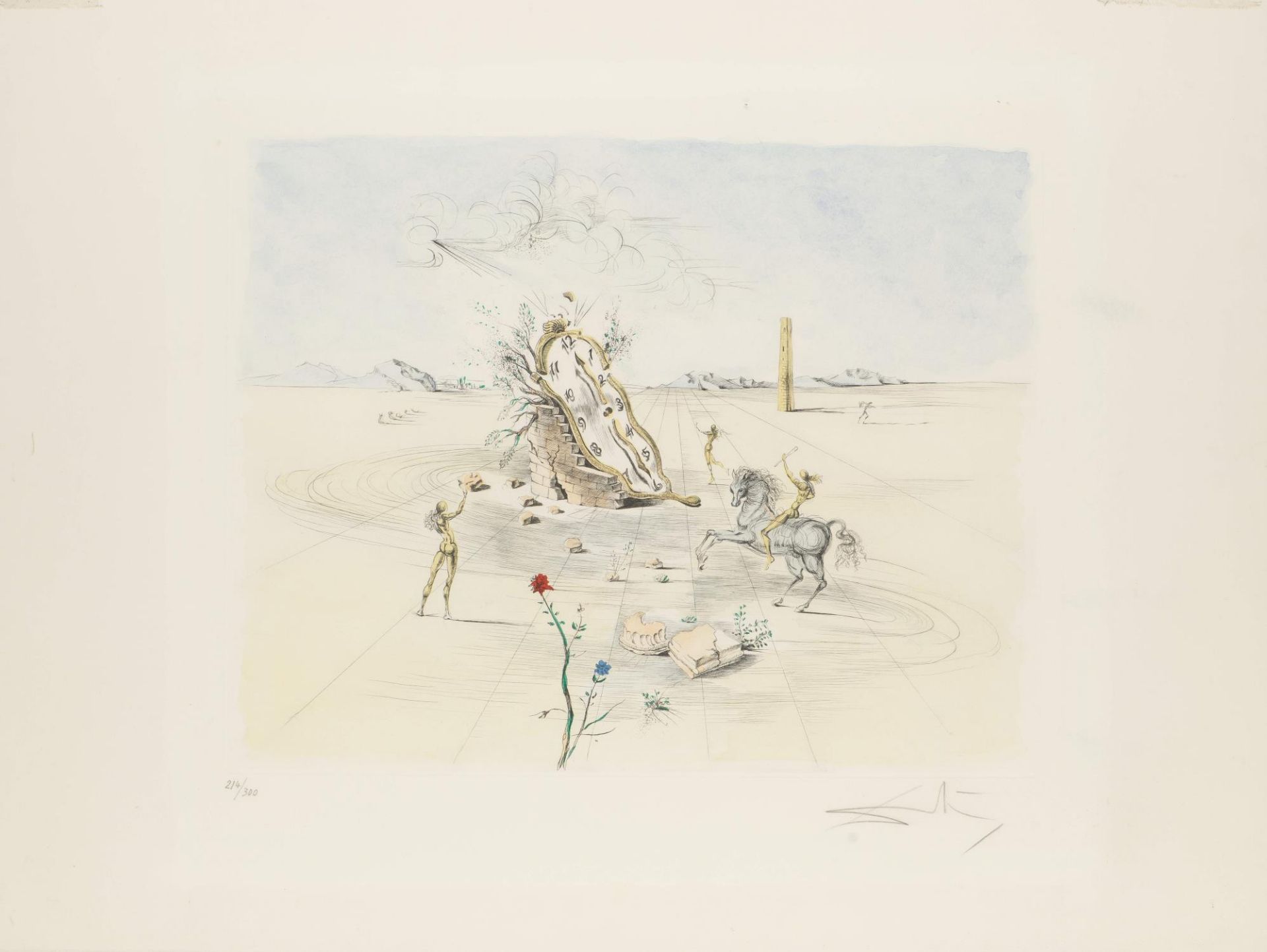 Salvador Dali (1904-1989), "Le cavalier cosmique", 1982