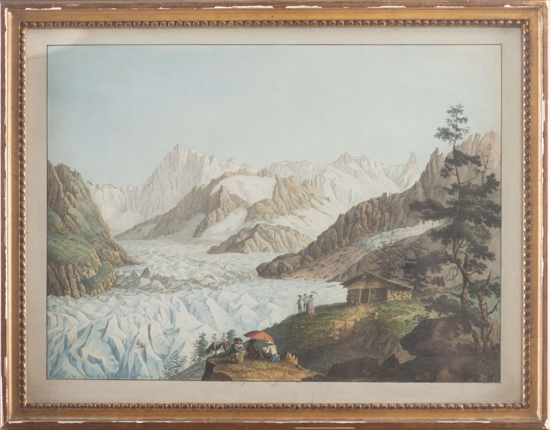 Carl Ludwig Hackert (1740-1796), "Vuë de la Mer de Glace et de l'Hopital de Blair du [...] - Bild 2 aus 4