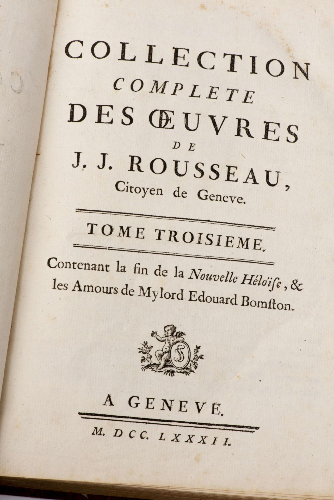 Quatre tomes de la Collection complète des œuvres de J. J. Rousseau - Bild 4 aus 5