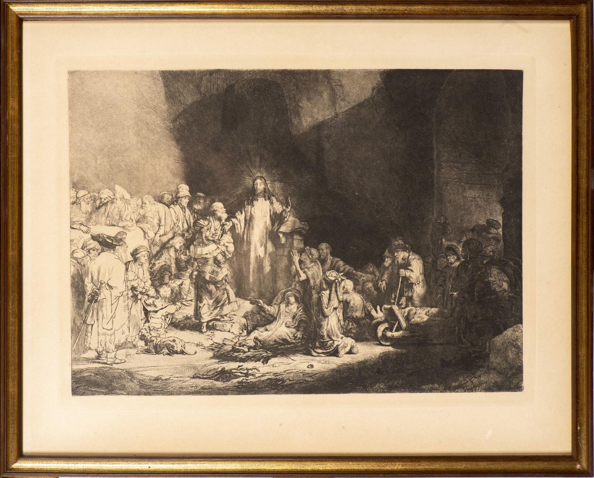 Rembrandt Harmenszoon van Rijn (1606-1669) d'après, " La pièce aux cent florins". - Bild 2 aus 2