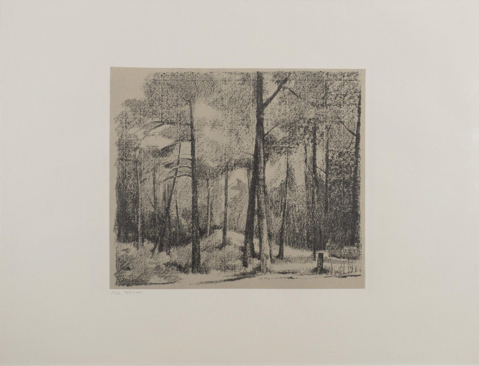 Gérard de Palézieux (1919-2012), "Arbres à Finges"